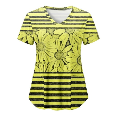 Scrubs For Women Tops Printed Casual Printed Short Sleeve V Neck Holiday Fun Patterned T Shirts Blouse With Pocket Nurse Uniforms Women
Scrubs For Women Tops Printed Casual Printed Short Sleeve V Neck Holiday Fun Patterned T Shirts Blouse With Pocket Nurse Uniforms Women