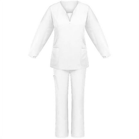 Hesxuno Womens Plus Size Scrubs Women Working Uniform Pocket Long Sleeve Blouse+Long Pants Two-piece Sets Summer Nurse Shirts Scrubs
Hesxuno Womens Plus Size Scrubs Women Working Uniform Pocket Long Sleeve Blouse+Long Pants Two-piece Sets Summer Nurse Shirts Scrubs