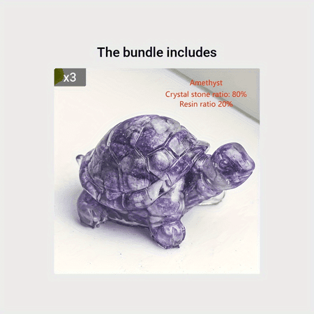 SHZHLAIFUZB Natural Crystal Gravel Stone Resin Wrapped Small Turtle Desktop Decoration - Exquisite and Charming Decorative Piece for Home or Office Setting
SHZHLAIFUZB Natural Crystal Gravel Stone Resin Wrapped Small Turtle Desktop Decoration - Exquisite and Charming Decorative Piece for Home or Office Setting