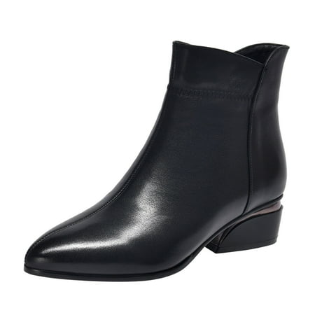 TAIAOJING Women s Boots Fashion Solid Color Autumn Thick Sole Square Heels Zipper Short Booties Plush Pointed Toe Casual Shoes
TAIAOJING Women s Boots Fashion Solid Color Autumn Thick Sole Square Heels Zipper Short Booties Plush Pointed Toe Casual Shoes