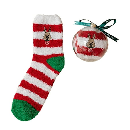dianhelloya 1 Set Christmas Mid Tube Socks High Elasticity Christmas Ball with Packaging Unisex Cozy Keep Warm Cartoon Elk Anti-shrink Winter Socks for New Year
dianhelloya 1 Set Christmas Mid Tube Socks High Elasticity Christmas Ball with Packaging Unisex Cozy Keep Warm Cartoon Elk Anti-shrink Winter Socks for New Year