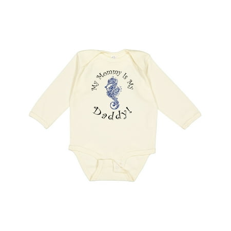 Inktastic My Mommy is My Daddy - Seahorse Deep Blue Gift Baby Boy or Baby Girl Long Sleeve Bodysuit
Inktastic My Mommy is My Daddy - Seahorse Deep Blue Gift Baby Boy or Baby Girl Long Sleeve Bodysuit