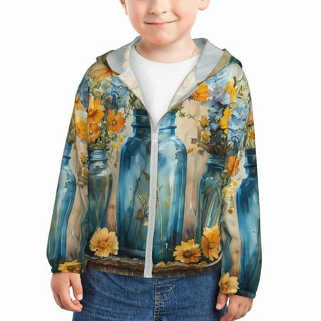 Lukts Rustic Blue Vase Blossoms Print Children s Long-Sleeved Sun Protection Clothing Hooded Sweatshirts for Boys and Girls Outdoor Sports-18 Months
Lukts Rustic Blue Vase Blossoms Print Children s Long-Sleeved Sun Protection Clothing Hooded Sweatshirts for Boys and Girls Outdoor Sports-18 Months