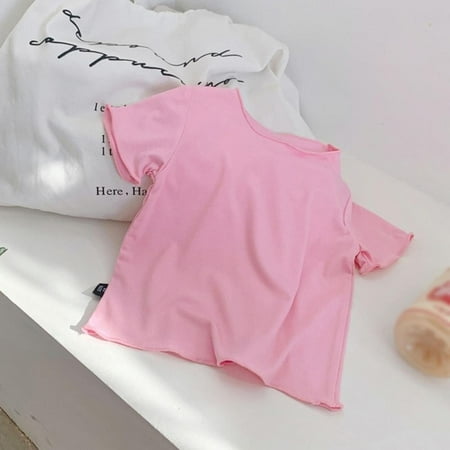 6 Colors Solid Children T-shirt for Boys Girls Cotton Summer Kids Tops Tees Girl Short Sleeve Casual Wear T-shirts
6 Colors Solid Children T-shirt for Boys Girls Cotton Summer Kids Tops Tees Girl Short Sleeve Casual Wear T-shirts