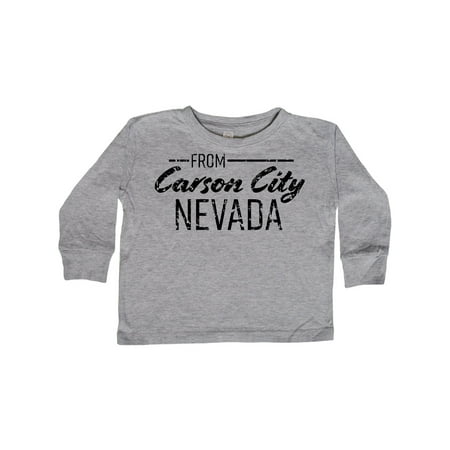 Inktastic From Carson City Nevada in Black Distressed Text Gift Toddler Boy or Toddler Girl Long Sleeve T-Shirt
Inktastic From Carson City Nevada in Black Distressed Text Gift Toddler Boy or Toddler Girl Long Sleeve T-Shirt