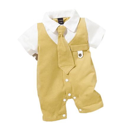 Newborn Baby Boys Jumpsuit One Piece Baby Boy Romper Kids Gentleman Casual Patchwork Bodysuit with Necktie
Newborn Baby Boys Jumpsuit One Piece Baby Boy Romper Kids Gentleman Casual Patchwork Bodysuit with Necktie
