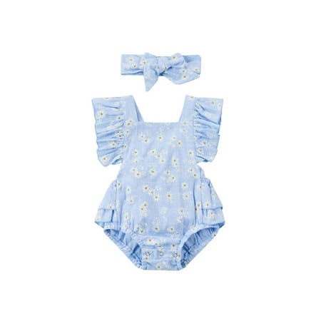 jaweiw Baby Girls 2Pcs Summer Outfits Sleeveless Square Collar Daisy Print Romper with Headband
jaweiw Baby Girls 2Pcs Summer Outfits Sleeveless Square Collar Daisy Print Romper with Headband