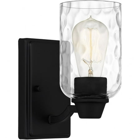 

1 Light Wall Sconce in Transitional Style-9 inches Tall and 4.5 inches Wide-Matte Black Finish Bailey Street Home 71-Bel-4618375