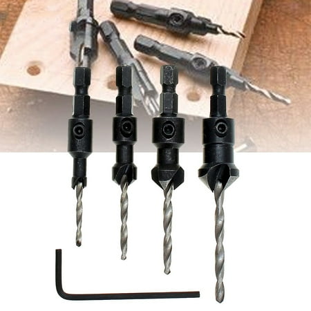 SANWOOD 4Pcs HSS Tapered Hex Shank Quick Change Woodworking Countersink Drill Bit Reamer
SANWOOD 4Pcs HSS Tapered Hex Shank Quick Change Woodworking Countersink Drill Bit Reamer