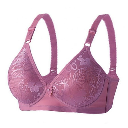 Women Adjustable Floral Pattern 3/4 Cup Wirefree Push up Thin Bra Underwear 
Women Adjustable Floral Pattern 3/4 Cup Wirefree Push up Thin Bra Underwear
