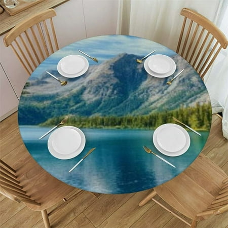 Autua Round Tablecloth Mountain Lake Trees Washable Stain-Resistant Decor 54 -58
Autua Round Tablecloth Mountain Lake Trees Washable Stain-Resistant Decor 54 -58