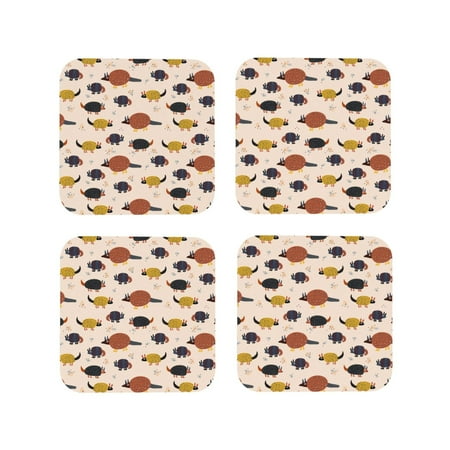 Junzan Cute Armadillo1 Print Coasters for Drinks - Leather Coasters Set of 4 for Coffee Table for Housewarming/Kitchen/Bar/Decor-Square
Junzan Cute Armadillo1 Print Coasters for Drinks - Leather Coasters Set of 4 for Coffee Table for Housewarming/Kitchen/Bar/Decor-Square