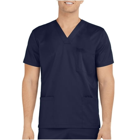 Scrub Tops for Men V-Neck Working Uniform T-Shirt Comfortable Durable Soft Stretch Scrub Top Short Sleeve Blouse with Pockets
Scrub Tops for Men V-Neck Working Uniform T-Shirt Comfortable Durable Soft Stretch Scrub Top Short Sleeve Blouse with Pockets