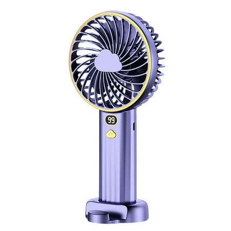 Harpi Hand Held Fan Rechargeable Air Conditioner Fan Mini Personal Lash Fan Portable Foldable USB Fans With Smart Led Digital Display Quiet Small Desk Fan With 5 Speeds Travel Essentials 
Harpi Hand Held Fan Rechargeable Air Conditioner Fan Mini Personal Lash Fan Portable Foldable USB Fans With Smart Led Digital Display Quiet Small Desk Fan With 5 Speeds Travel Essentials