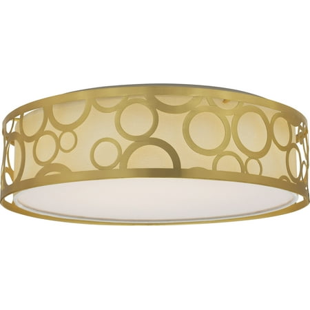 Nuvo Lighting 62/986R1 15 Wide Led Flush Mount Drum Ceiling Fixture - Brass
Nuvo Lighting 62/986R1 15 Wide Led Flush Mount Drum Ceiling Fixture - Brass