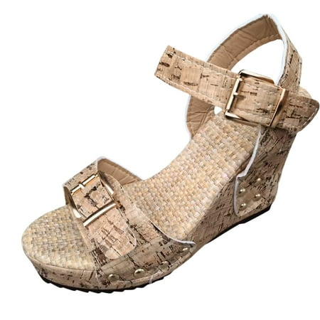 Xboschi Women s Platform Sandals Flat Sandals for Women Ladies Bohemian Leather Open Toe Buckle Strap Slope Heel Thick Soled Roman Sandals
Xboschi Women s Platform Sandals Flat Sandals for Women Ladies Bohemian Leather Open Toe Buckle Strap Slope Heel Thick Soled Roman Sandals