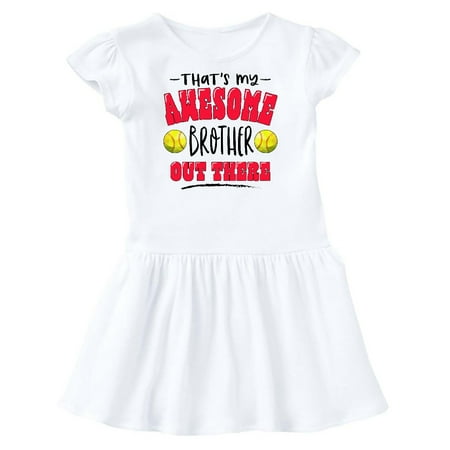 Inktastic That s My Awesome Brother Out There with Softballs Gift Toddler Girl Dress
Inktastic That s My Awesome Brother Out There with Softballs Gift Toddler Girl Dress