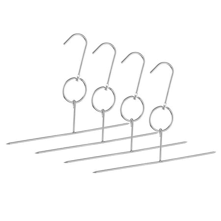 Uxcell 12.6 Stainless Steel Smoker Hangers 0.16 Thickness Three Prong Meats Hooks 4 Pack
Uxcell 12.6 Stainless Steel Smoker Hangers 0.16 Thickness Three Prong Meats Hooks 4 Pack