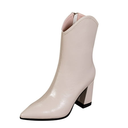 Women Boots Autumn Winter Boots Fashion Autumn Women Mid Calf Boots Pointed Toe Chunky Heel High Heel Solid Color Zipper Comfortable
Women Boots Autumn Winter Boots Fashion Autumn Women Mid Calf Boots Pointed Toe Chunky Heel High Heel Solid Color Zipper Comfortable
