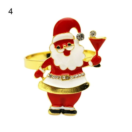 Pnellth 6Pcs Napkin Rings Sparkling Anti-deform Metal Napkin Clips Dining Table Setting Decor for Home
Pnellth 6Pcs Napkin Rings Sparkling Anti-deform Metal Napkin Clips Dining Table Setting Decor for Home