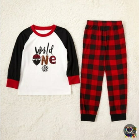 Mioliknya Family Matching Christmas Parent-Child Pajamas Christmas Pattern Printing Stitching Long-sleeved Shirt Plaid Trousers Set
Mioliknya Family Matching Christmas Parent-Child Pajamas Christmas Pattern Printing Stitching Long-sleeved Shirt Plaid Trousers Set