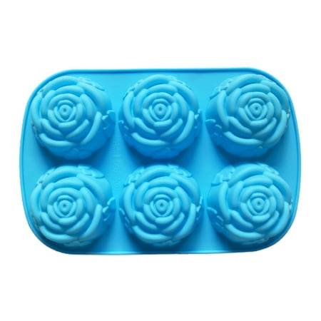 Jubilant Cake Mold Flexible Non-stick Rose Flower Shape Silicone Mold 6 Grids Chocolates Jelly Mold for Home Kitchen
Jubilant Cake Mold Flexible Non-stick Rose Flower Shape Silicone Mold 6 Grids Chocolates Jelly Mold for Home Kitchen