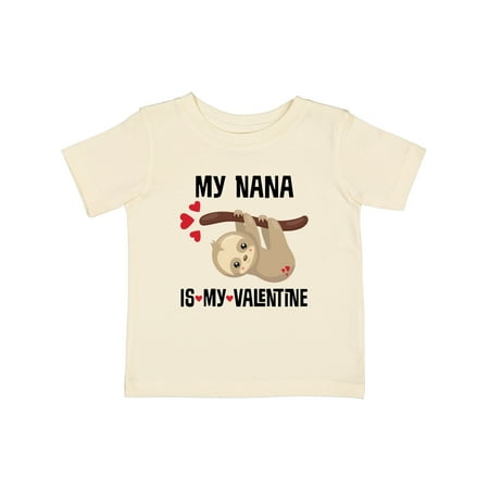Inktastic My Nana is My Valentine Gift Baby Boy or Baby Girl T-Shirt