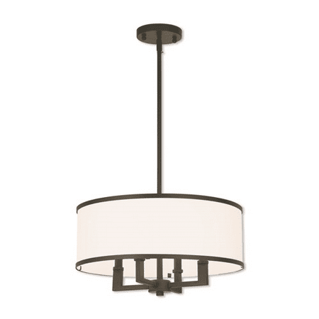 Chandeliers 4 Light With Hand Crafted Off-White Fabric Hardback Bronze size 18 in 240 Watts - World of Crystal
Chandeliers 4 Light With Hand Crafted Off-White Fabric Hardback Bronze size 18 in 240 Watts - World of Crystal