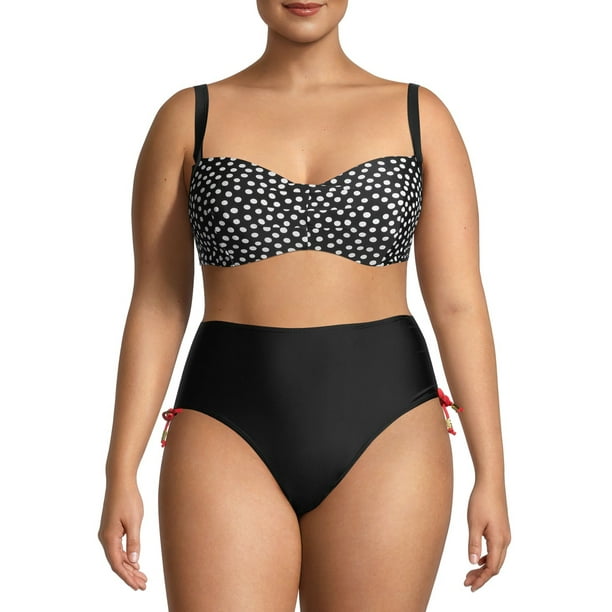 Cyn And Luca Women’s Plus Tango Dot Swimsuit Top