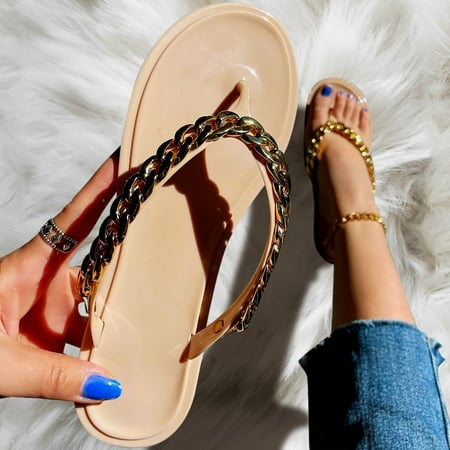 〖Yilirongyumm〗 Khaki 42 Slippers For Women Flip Women Flats Fashion Slippers Spring And Beach Shiny Flops Summer Chain Women s Slipper
〖Yilirongyumm〗 Khaki 42 Slippers For Women Flip Women Flats Fashion Slippers Spring And Beach Shiny Flops Summer Chain Women s Slipper