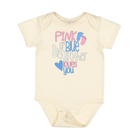 Inktastic Pink or Blue Big Brother Loves You Footprints and Heart Gift Baby Boy Bodysuit
Inktastic Pink or Blue Big Brother Loves You Footprints and Heart Gift Baby Boy Bodysuit