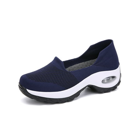 Woobling Women s Casual Shoes Platform Sneakers Air Cushion Flats Dancing Dance Sneaker Lightweight Athletic Shoe Slip On Breathable Dark Blue 7
Woobling Women s Casual Shoes Platform Sneakers Air Cushion Flats Dancing Dance Sneaker Lightweight Athletic Shoe Slip On Breathable Dark Blue 7