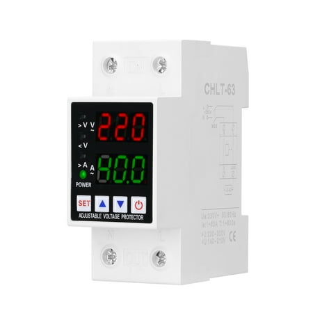 moobody Dual Display Adjustable Intelligent Over-voltage Under-voltage Over-current Device Home Relay Self-resetting
moobody Dual Display Adjustable Intelligent Over-voltage Under-voltage Over-current Device Home Relay Self-resetting