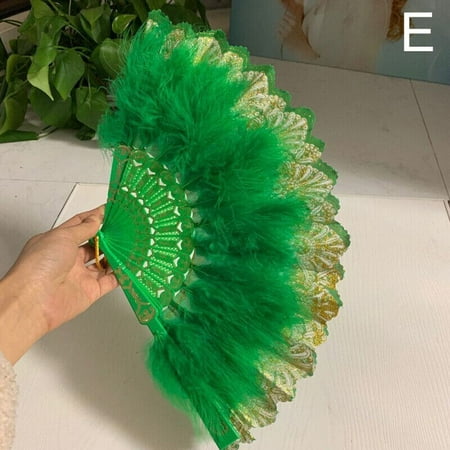 Chinese Style Dance Wedding Party Lace Silk Folding Hand Held Feather Fan Props
Chinese Style Dance Wedding Party Lace Silk Folding Hand Held Feather Fan Props