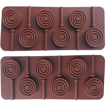 2pcs Silicone lollipop mold DIY Silicone mould Round chocolate molds and plastic rod.
2pcs Silicone lollipop mold DIY Silicone mould Round chocolate molds and plastic rod.