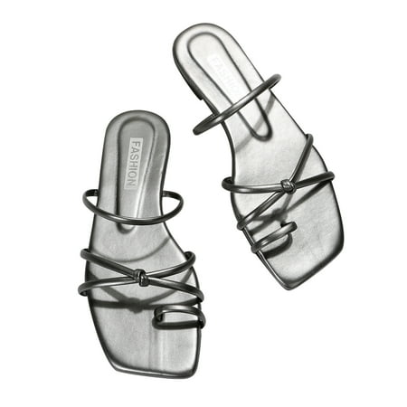 Ausyst Sandals Women Womens Summer Fashion Slippers Solid Color Thimble Toe Design Flat Sandals Clearance Indoors Outdoors
Ausyst Sandals Women Womens Summer Fashion Slippers Solid Color Thimble Toe Design Flat Sandals Clearance Indoors Outdoors