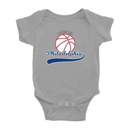 Cute Philadelphia Baby Outfits Basketball Fan Sports Baby Clothes (Gray 6-12 Monthes)
Cute Philadelphia Baby Outfits Basketball Fan Sports Baby Clothes (Gray 6-12 Monthes)