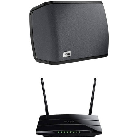 JAM Home Audio Rhythm WiFi and TP-LINK C5 AC1200 Archer Wireless Dual-Bank Gigabit Router Bundle