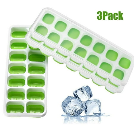 Ice Trays 3PC with and Removable Trays Lid 14-Ice Silicone Easy-Release Flexible Cake Mould Ice Cube Mold ViLaViDe
Ice Trays 3PC with and Removable Trays Lid 14-Ice Silicone Easy-Release Flexible Cake Mould Ice Cube Mold ViLaViDe
