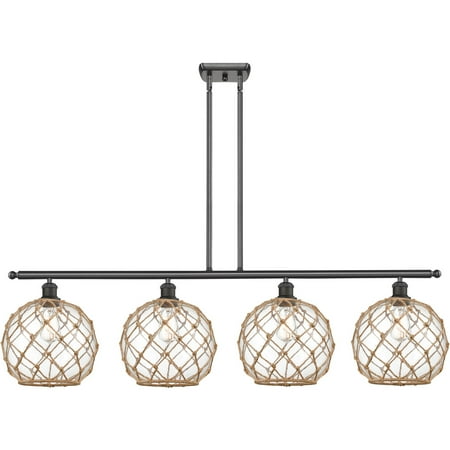 Oil Rubbed Bronze Tone Island Lighting 48 Wide Clear with Brown Rope Glass Steel/Cast Brass Medium Base 4 Light Fixture
Oil Rubbed Bronze Tone Island Lighting 48 Wide Clear with Brown Rope Glass Steel/Cast Brass Medium Base 4 Light Fixture