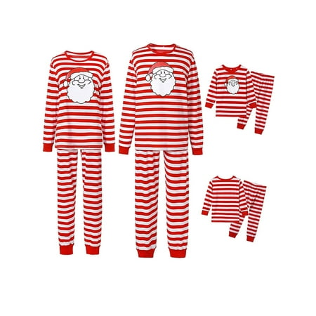 AMILIEe Family Matching Christmas Pajamas Set Santa Stripes Long Sleeve Sleepsuit Loungewear
AMILIEe Family Matching Christmas Pajamas Set Santa Stripes Long Sleeve Sleepsuit Loungewear