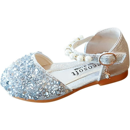 Girls Dress Shoes Non-Slip Glitter Pearl Sandals Lightweight Breathable Rubber Shoes for Toddler/Littler Kid/Big Kid
Girls Dress Shoes Non-Slip Glitter Pearl Sandals Lightweight Breathable Rubber Shoes for Toddler/Littler Kid/Big Kid