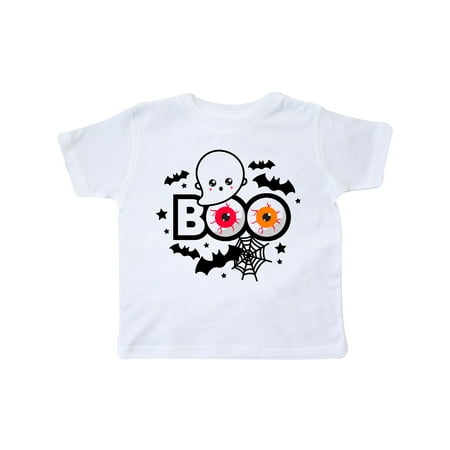 Inktastic Boo with Ghost Bats and Eyes Gift Toddler Boy or Toddler Girl T-Shirt