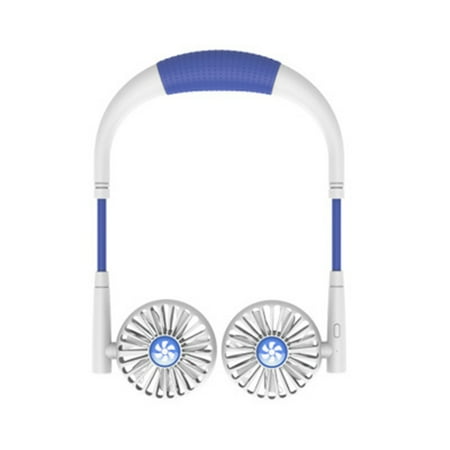 Portable Adjustable Lazy Fan Mini Neck Hanging Dual Cooling Fans for Summer Sports Blue
Portable Adjustable Lazy Fan Mini Neck Hanging Dual Cooling Fans for Summer Sports Blue