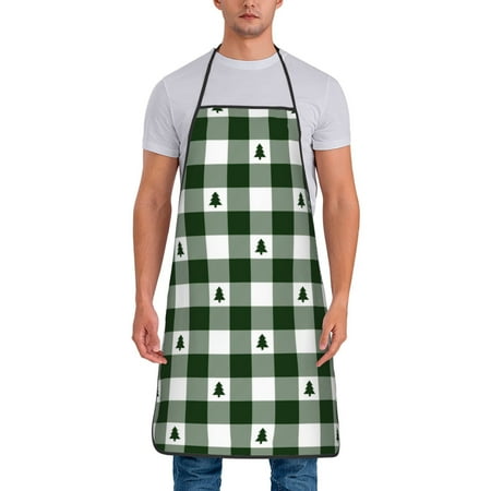 Chef Aprons for Men and Women - Green White Christmas Tree Oil-Resistant Bib Aprons for Cooking Waterproof BBQ Grilling Kitchen Aprons Gifts for Women and Men
Chef Aprons for Men and Women - Green White Christmas Tree Oil-Resistant Bib Aprons for Cooking Waterproof BBQ Grilling Kitchen Aprons Gifts for Women and Men