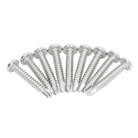 Gupbes Screw Fastener 50PCS Round Head Drill Screw 304 Stainless Steel Self Drilling Screws Fastener M4.8x32 Self Drilling Screws
Gupbes Screw Fastener 50PCS Round Head Drill Screw 304 Stainless Steel Self Drilling Screws Fastener M4.8x32 Self Drilling Screws