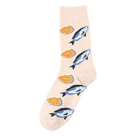 Women Shortcylinder Cartoons Printing Towel Bottom Socks Lnvisible Ship Socks/Socks For Women