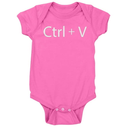 CafePress - Ctrl + V - Cute Infant Bodysuit Baby Romper