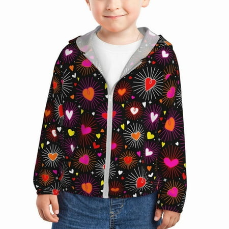 Lukts Geometric Hearts Print Children s Long-Sleeved Sun Protection Clothing Hooded Sweatshirts for Boys and Girls Outdoor Sports-4 Years
Lukts Geometric Hearts Print Children s Long-Sleeved Sun Protection Clothing Hooded Sweatshirts for Boys and Girls Outdoor Sports-4 Years