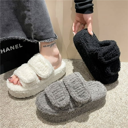 Female Shoes House Slippers Platform Fur Flip Flops Slides Med Fashion Flock 2023 Plush Massage Flat Luxury Basic Rubber Autumn
Female Shoes House Slippers Platform Fur Flip Flops Slides Med Fashion Flock 2023 Plush Massage Flat Luxury Basic Rubber Autumn
